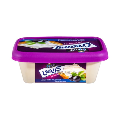 Domty Creamy Cheese With Olives - 220 gm