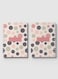 Lowha Spiral Notebook With 60 Sheets And Hard Paper Covers With Graphic Circles Design, For Jotting Notes And Reminders, For Work, University, School