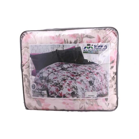 Almaamoun Velour Comforter Set - 2 Pieces