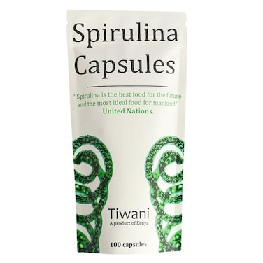 Tiwani Spirulina Capsules 100 Count