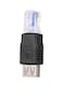 Generic - USB A Female F to Ethernet Male Router Adapter Black