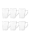 Royalford 6-Piece Glass Cup Set Clear 1.315kg