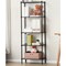 Decdeal - Home Organizer 5 Tier Wire Shelves Heavy Duty Height Adjustable Storage Wire Shelf Shelving Rack Microwave Stand with 4 Side Hooks Leveling Feet