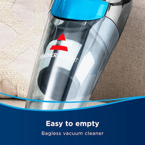 Bissell Featherweight 2 In 1 Upright Vacuum Cleaner, 0.5 Litre, 450W, 2024E, Titanium/Bossanova Blue