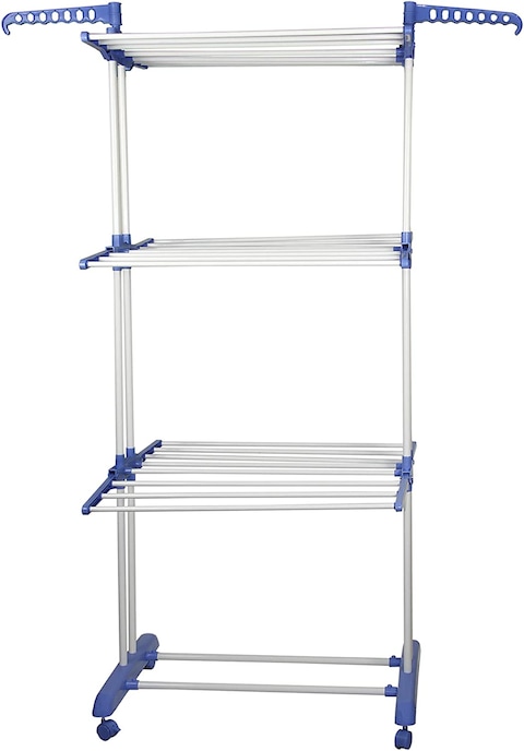 Leostar Three Layer Clothes Rack Hanger With Wheels