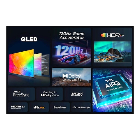 TCL 65-Inch 4K Google Smart QLED TV 65C645