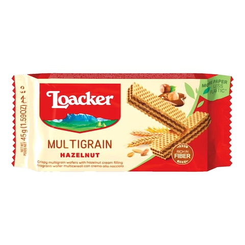 Loacker Multigrain Hazelnut Wafer, 45g