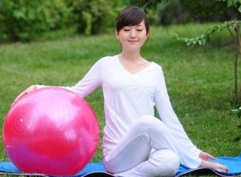 Generic Anti Burst Pink 65Cm Exercise Fitness Aerobic Ball For Gym Yoga Pilates Pregnancy Birthing Swiss
