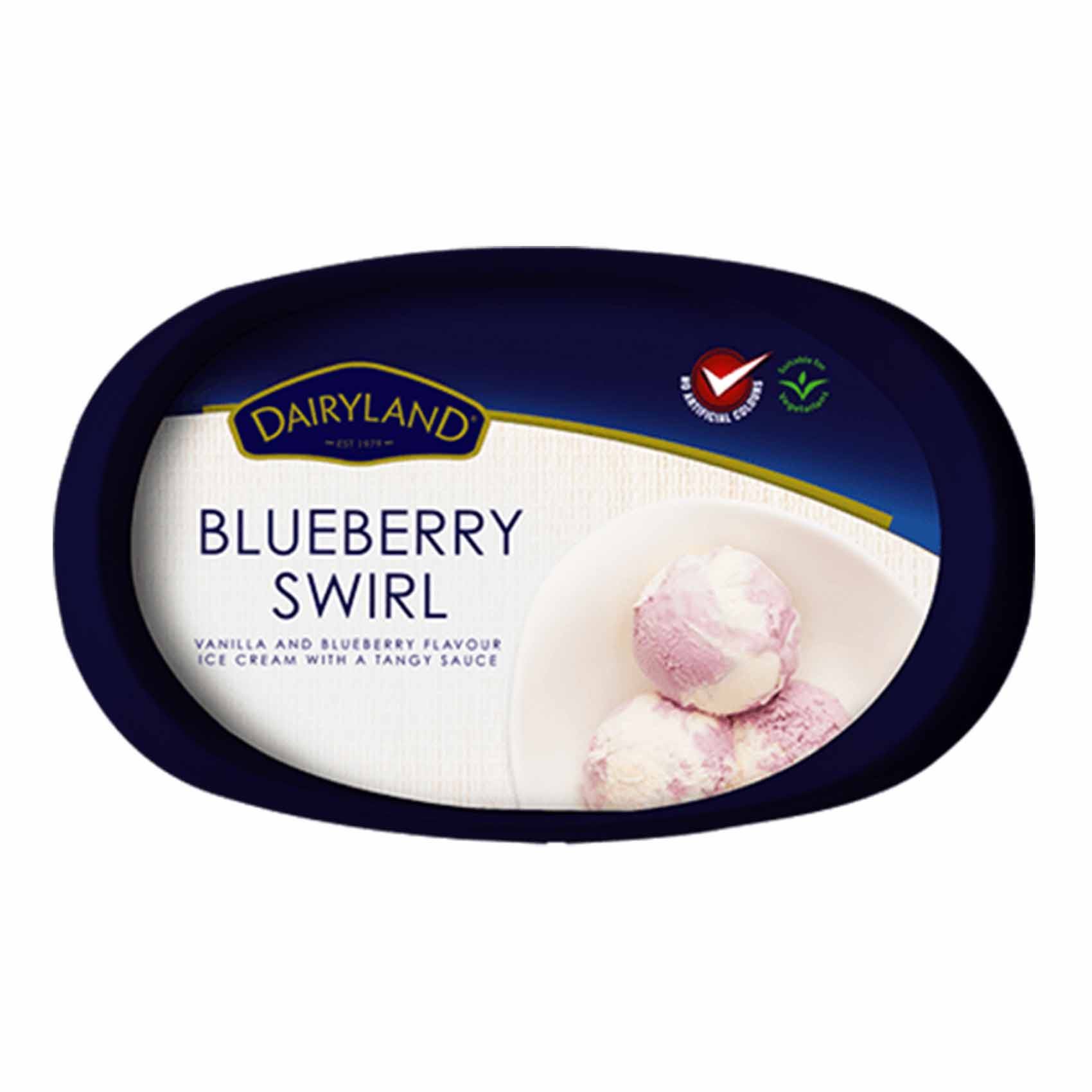 Dairyland Blueberry Swirl Ice Cream Jumbo 500ml