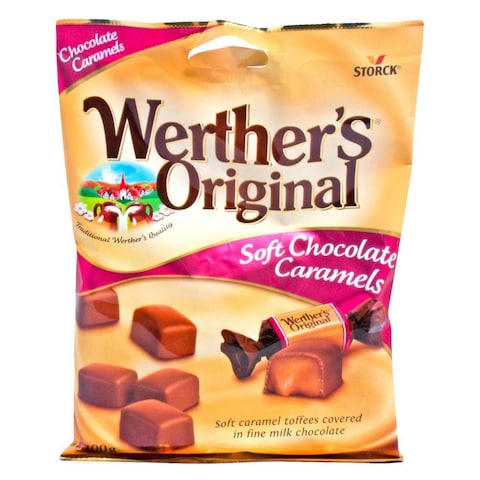 Storck Werther&#39;s Original Soft Chocolate Caramel Toffees 100g