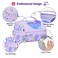 Nohoo Kids 16 Inch School Bag with Lunch Bag, Handbag and Pencil Case (Set of 4) Mermaid - Purple