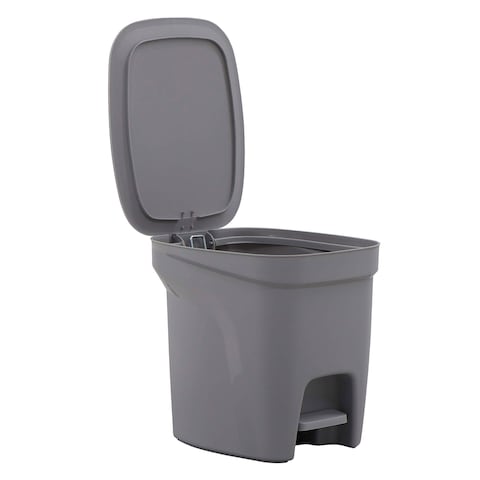 Tramontina Compact Plastic Pedal Dustbin 7L Grey