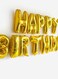 Generic Letter Happy Birthday Shaped Party Decorative Foil Balloon 16Inch