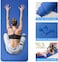 SKY-TOUCH Yoga Mat - Non Slip Yoga Mat with Yoga Mat Strap Included - 10mm Thick Exercise Mat Ideal for HiiT, Pilates, Yoga and Many Other Home Workouts (Blue)