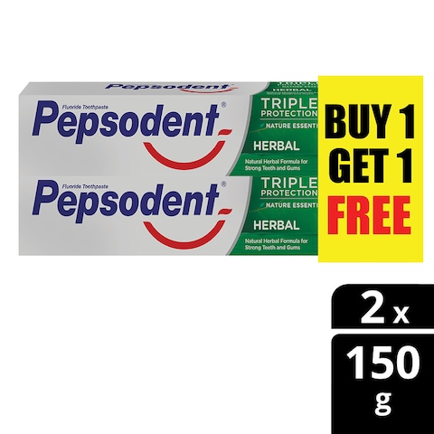 Pepsodent Triple protection herbal value pack 150G