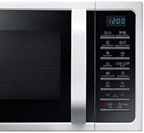 Samsung 28 LIters Microwave with Grill and Convection, White - MC28H5015AW, 1 Year Warranty