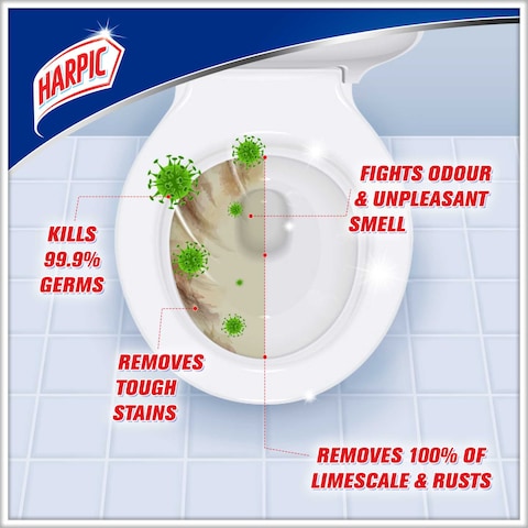 Harpic Toilet Cleaner Liquid Limescale Remover Original, 500ml
