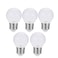 Generic-220-240V LED Light Bulbs 7W E27 LED Spotlight Bulb Lamp Globe Light Bulbs Frosted LED Filament Indoor Bulb for Ceiling Lighting White 5Pcs