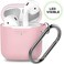 KeyBudz - PodSkinz Keychain 2G - AirPods Case with Carabiner - Blush Pink
