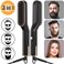 BIKUUL Fast Beard Comb,Smooth Hair Comb, Electric Heated Beard Straightener Comb, brush Straightener,Portable Beard Straightening Brush, Multifunctional 3 in 1 Temperature Modes(EU Plug)