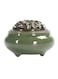 Generic Ceramic Vintage Incense Burner Green 10x7.2centimeter