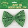St.Patricks Day Green Sequin Bow Tie