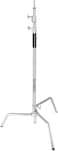 Coopic C40 Stainless Steel Heavy Duty C-Stand 1.5 Meters To 3 Meters Adjustable Tripod With Turtle Base For Sturdy Photographic Studio Strobe Light Reflector Umbrella LED Light