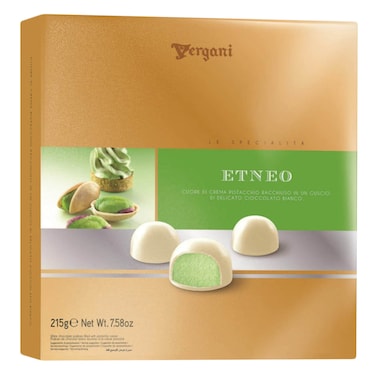 Verganni Etneo White Chocolate Pralines With Pistachio Cream 215g