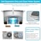 Yuniverse Spin Mop Bucket Set 360&deg; Flat Mop With Self-Separation Dirty And Clean Water System 2 Piece Microfiber Pad Extended Handle -MOP16319