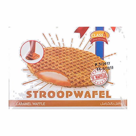 Class A Stroop Caramel Wafel - 30 gm Pack of 10