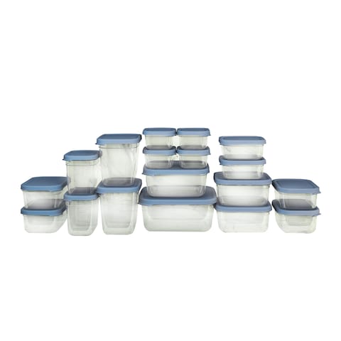 Aksa Food Container Set - 18 Pieces - Blue