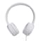 JBL T500 On Ear Wired Headphones With Mic White