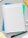Lowha Spiral Notebook With 60 Sheets And Hard Paper Covers With Abstract Design, For Jotting Notes And Reminders, For Work, University, School