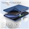 Case For Samsung Galaxy Tab S9 FE+ / S9 FE Plus 12.4-Inch with S Pen Holder, Soft TPU Tri-Fold Stand Protective Tablet Cover, Support S Pen Charging, Auto Wake/Sleep (Blue)