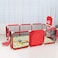Children's Play Fence Portable Child Playpen Rectangle Toddlers Play Yard With Door Activity Center Child Play Game Fence Anti-Fall Play Pen,Safe And Secure and 30 balls