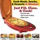 Generic Red Copper 5 Minute Chef Double-Sided Copper-Infused Grill Pan With Non-Stick Anti-Scratch Surface For Making Delicious Omelet