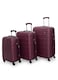 Senator Travel Bags Suitcase A207 3 Pcs Hard Casing Trolley Luggage Set Burgundy