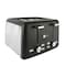 AFRA Electric Breakfast Toaster, 1600W, 4 Slots, Removable Crumb Tray, Matte Black Finish, Browning, Reheat, Defrost, G-Mark, ESMA, RoHS, CB, AF-24700TOBL, 2 Years Warranty