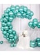 Metallic Chrome Balloons 50 Pcs 12 Inch Helium Shiny Thicken Latex Party Decoration (Chrome Green)