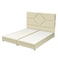 In House Cordoba Velvet Bed Frame - Queen - 200x160 cm - Beige