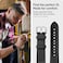 Spigen Retro Fit designed for Samsung Galaxy Watch 4 Classic Band 46mm/42mm, Galaxy Watch 4 Band 44mm/40mm, Galaxy Watch 3 Band 41mm, Galaxy Watch Active 1&amp;2 Band / Strap - Black
