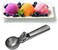 Generic Stainless Steel Ice Cream Scoop, With Trigger, Durable &amp; Easy To Use, Nonstick,For Ice Cream, Fruits, Melon Ball, Sorbet, Meatball