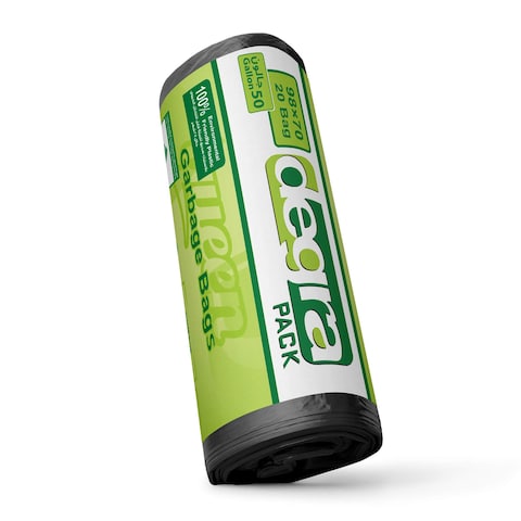 Degra Pack Garbage Bags Roll - 80 x 110 Cm - 20 Bags