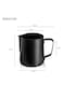 MIBRU Milk Frothing Pitcher Stainless Steel, Latte Art Cup 350ml Black