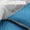 Hotel Linen Klub Reversible Swiss Dots Double Comforter 3 PC Set - Outer Fabric Poly Melange With Real Swiss Dots Pattern, Size: 200 x 240cm, Navy &amp; Light Grey
