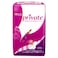 Private Natural Cotton Feel Feminine Pads Night With Wings White 24 Pads