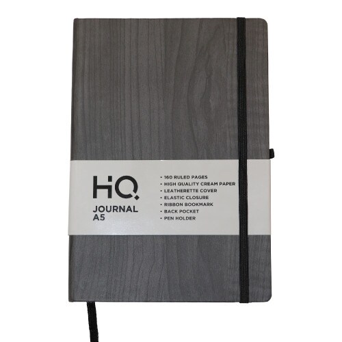 Buy Navneet A5 Journal Casebound Wooden Tex. Notebook, Grey - 80 Sheets ...