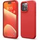 HYX Compatible with iPhone 15 Pro Case, Liquid Silicone Case, Full Body Protective Cover, Shockproof, Slim Phone Case, Anti-Scratch Soft Microfiber Lining (Red)