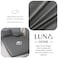 Luna Home-Single Size 3 Piece Set, Bedsheet with 2 Pillow Cases, Dark Gray Color
