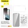 Baseus iPhone 15 Pro Max 6.7 Inch 9H Diamond Series Full-Coverage Privacy Protection Tempered Glass Screen Protector With Cleaning Kit And EasyStick Installation Tool Black